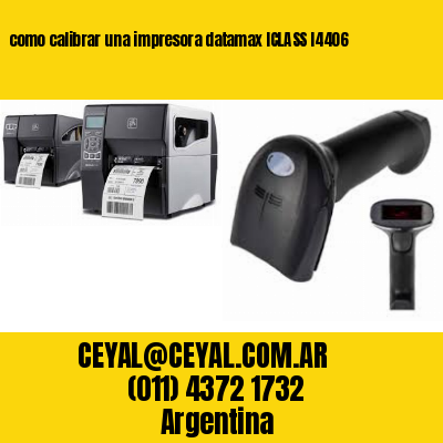 como calibrar una impresora datamax ICLASS I4406