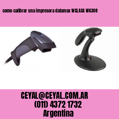 como calibrar una impresora datamax WCLASS W6308