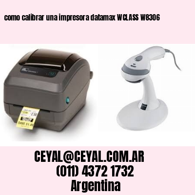 como calibrar una impresora datamax WCLASS W8306