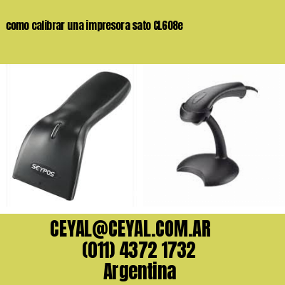 como calibrar una impresora sato CL608e