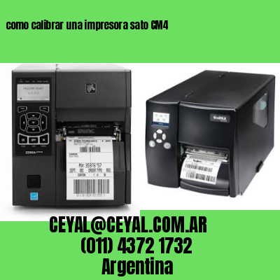 como calibrar una impresora sato CM4