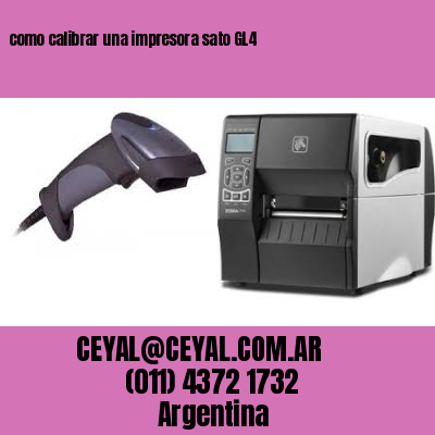 como calibrar una impresora sato GL4