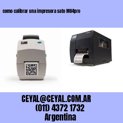 como calibrar una impresora sato M84pro