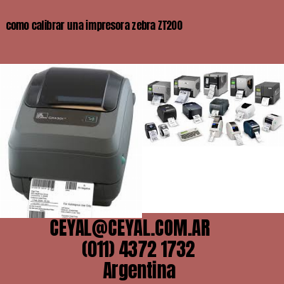 como calibrar una impresora zebra ZT200