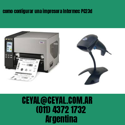 como configurar una impresora Intermec PC23d