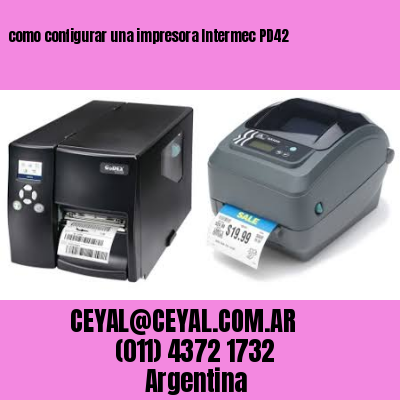 como configurar una impresora Intermec PD42