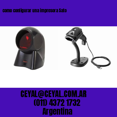 como configurar una impresora Sato