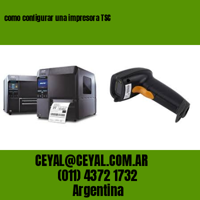 como configurar una impresora TSC