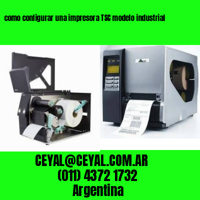 como configurar una impresora TSC modelo industrial