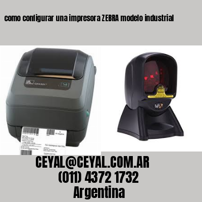 como configurar una impresora ZEBRA modelo industrial