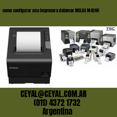 como configurar una impresora datamax MCLAS M4206