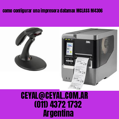 como configurar una impresora datamax MCLASS M4306