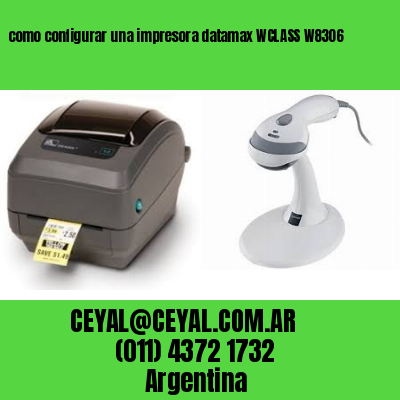 como configurar una impresora datamax WCLASS W8306