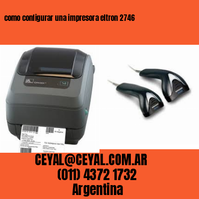 como configurar una impresora eltron 2746