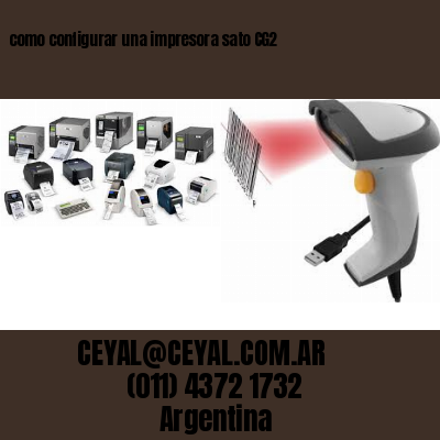 como configurar una impresora sato CG2