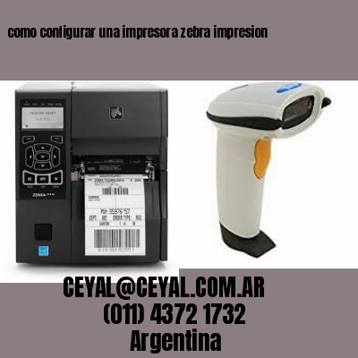 como configurar una impresora zebra impresion