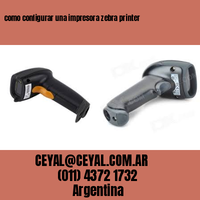 como configurar una impresora zebra printer