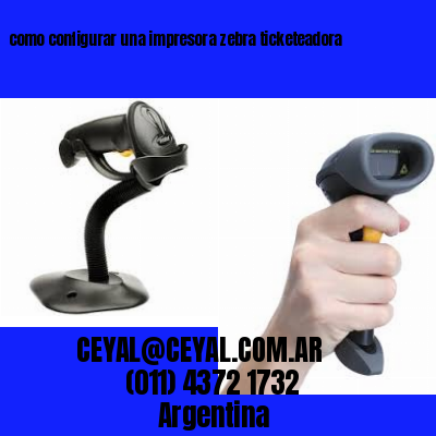 como configurar una impresora zebra ticketeadora