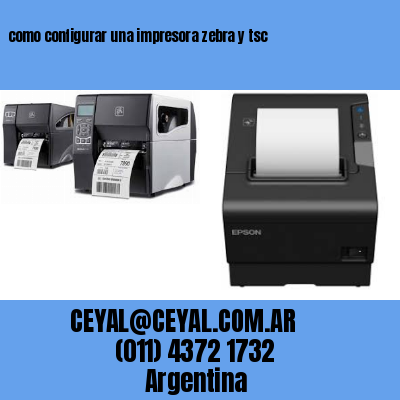 como configurar una impresora zebra y tsc