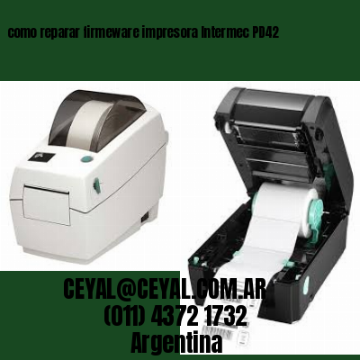 como reparar firmeware impresora Intermec PD42
