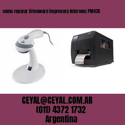 como reparar firmeware impresora Intermec PM43C