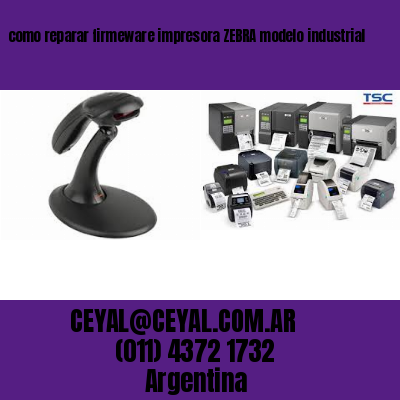 como reparar firmeware impresora ZEBRA modelo industrial