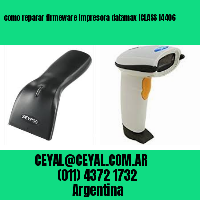 como reparar firmeware impresora datamax ICLASS I4406