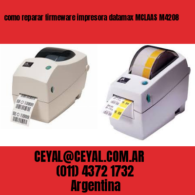 como reparar firmeware impresora datamax MCLAAS M4208