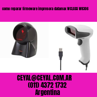 como reparar firmeware impresora datamax WCLASS W8306