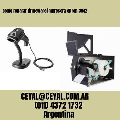 como reparar firmeware impresora eltron 3842