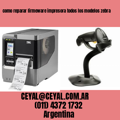 como reparar firmeware impresora todos los modelos zebra
