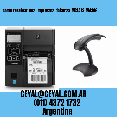 como resetear una impresora datamax MCLASS M4306