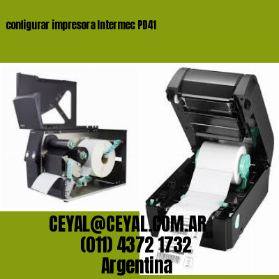 configurar impresora Intermec PD41