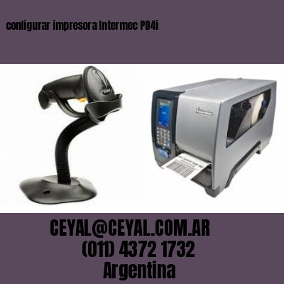 configurar impresora Intermec PD4i