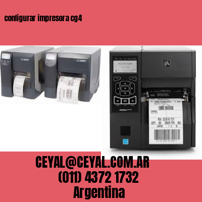 configurar impresora cg4