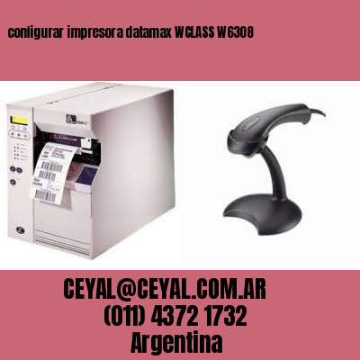 configurar impresora datamax WCLASS W6308