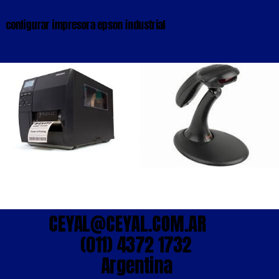 configurar impresora epson industrial