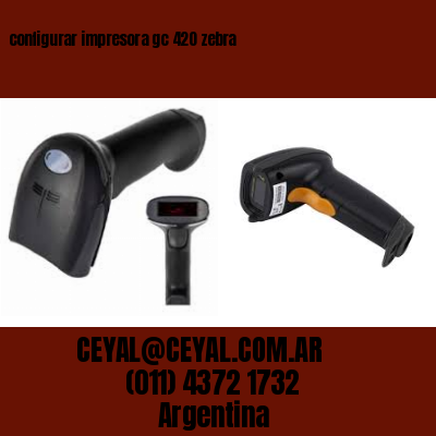 configurar impresora gc 420 zebra