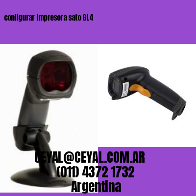 configurar impresora sato GL4
