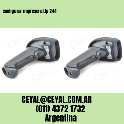 configurar impresora ttp 244