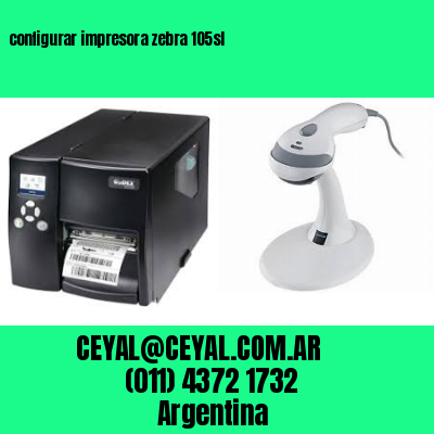 configurar impresora zebra 105sl