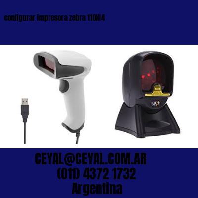 configurar impresora zebra 110Xi4
