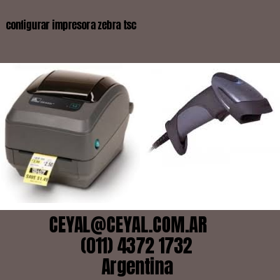 configurar impresora zebra tsc