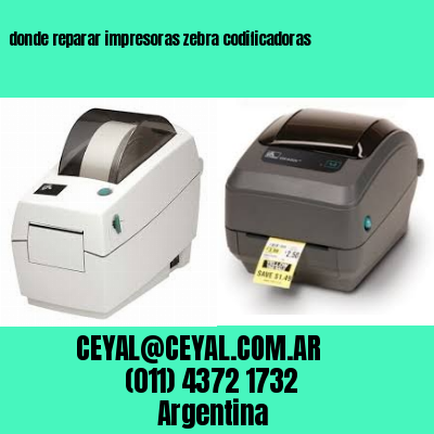 donde reparar impresoras zebra codificadoras
