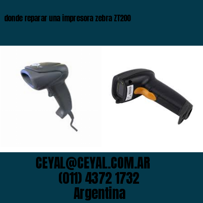 donde reparar una impresora zebra ZT200