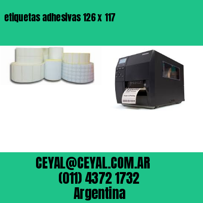 etiquetas adhesivas 126 x 117