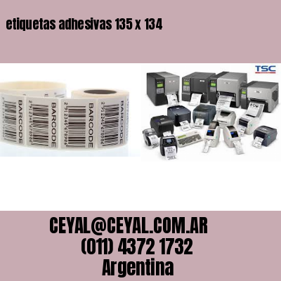 etiquetas adhesivas 135 x 134