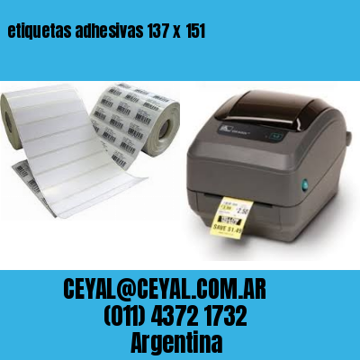 etiquetas adhesivas 137 x 151