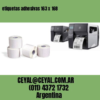 etiquetas adhesivas 163 x 168