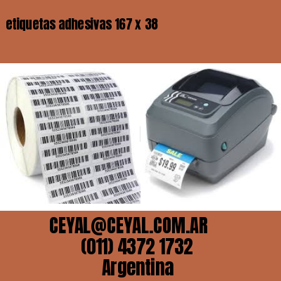 etiquetas adhesivas 167 x 38